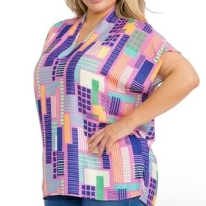 NWOT First Love by Lovelyn SS PrintTop